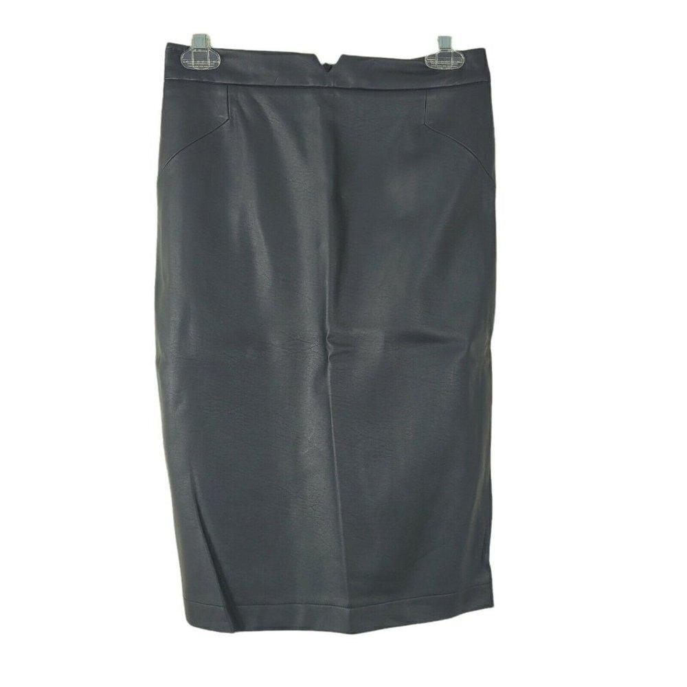Vintage Tart Vegan Leather Black Skirt Sz Small Perfect Classic Skirt READ DESCR